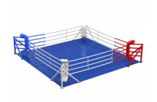Боксерский ринг напольный Plenergy 5,5х5,5м по канатам 4,5х4,5м